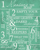 LAUNDRY RULES Poster Print by Taylor Greene