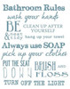BATHROOM RULES WHITE Poster Print by Taylor Greene - Item # VARPDXTGRC077E