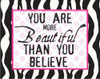 MORE BEAUTIFUL zebra Poster Print by Taylor Greene - Item # VARPDXTGRC089A