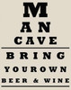 MAN CAVE  CHART Poster Print by Taylor Greene - Item # VARPDXTGRC166C