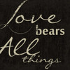 LOVE BEARS ALL Poster Print by Taylor Greene - Item # VARPDXTGSQ073A