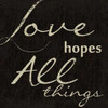 LOVE HOPES ALL E Poster Print by Taylor Greene - Item # VARPDXTGSQ073E