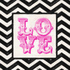 CHEVRON LOVE PINK Poster Print by Taylor Greene - Item # VARPDXTGSQ203A