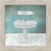 Wood Framed Aqua Bath Sink Poster Print by Victoria Brown - Item # VARPDXVBSQ028D