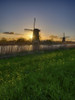 Windmill along the canal at sunset Poster Print by Terry Eggers - Item # VARPDDEU20TEG0319