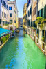 Gondola and tourist, Venice, Italy. Poster Print by William Perry - Item # VARPDDEU16WPE0420
