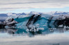 Iceland, Icebergs in Jokulsarlon lagoon Poster Print by Kristin Piljay (24 x 18) # EU14KPI0003