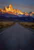 Argentina, Patagonia Fitz Roy, highway Poster Print by George Theodore (18 x 24) # SA01GTH0007