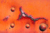 Details of rust and paint on metal Poster Print by Zandria Muench Beraldo (24 x 18) # AB01ZMU0032