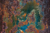 Details of rust and paint on metal Poster Print by Zandria Muench Beraldo (24 x 18) # AB01ZMU0035