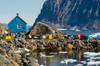 Greenland, Uummannaq Ice fills the harbor Poster Print by Inger Hogstrom (24 x 18) # GR01IHO0455