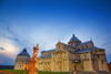 Italy, Pisa. Pisa Cathedral and statue at sunset.  Poster Print by Jaynes Gallery - Item # VARPDDEU16BJY0335