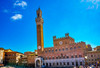 Mangia Tower Piazza del Campo, Tuscany, Siena, Italy Poster Print by William Perry (24 x 18) # EU16WPE0631