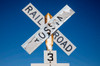 Worn railroad crossing sign, Winona, Washington State Poster Print by Darrell Gulin (24 x 18) # US48DGU1793