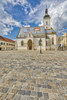 Croatia, Zagreb. St. Mark's Catholic Church and plaza. Poster Print by Jaynes Gallery - Item # VARPDDEU32BJY0137