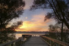 Overlook Mississippi River at Helena, Arkansas at sunrise Poster Print by Gayle Harper - Item # VARPDDUS04GHA0026