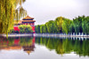 Meridian Gate reflection, Forbidden City, Beijing, China. Poster Print by William Perry - Item # VARPDDAS07WPE0412