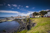 Portugal, Azores, Sao Miguel Island, Lagoa. Coastal view Poster Print by Walter Bibikow - Item # VARPDDEU23WBI1422