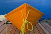 Canada, Newfoundland, Frenchman Cove. Orange boat on dock. Poster Print by Jaynes Gallery - Item # VARPDDCN05BJY0030