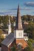 USA, Vermont, Montpelier. Elevated view of church steeples Poster Print by Walter Bibikow - Item # VARPDDUS46WBI0313