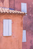 France, Provence, Roussillon. Window shutters in buildings.  Poster Print by Jaynes Gallery - Item # VARPDDEU09BJY0034