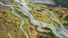Canada, Yukon, Kluane National Park Aerial of Dezadeash River Poster Print by Yuri Choufour (24 x 18) # CN12YCH0015