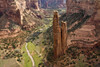 Spider Rock Viewpoint and Canyon de Chelly River, Chinle, Arizona Poster Print by Michel Hersen - Item # VARPDDUS03MHE0421