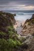 Stream flowing through a canyon into the Pacific Ocean, California Poster Print by Sheila Haddad - Item # VARPDDUS05SHA0126