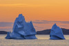 Canada, Newfoundland, Eastport. Iceberg in Bonavista Bay at sunset. Poster Print by Jaynes Gallery - Item # VARPDDCN05BJY0061