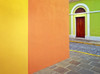 Caribbean, Puerto Rico, San Juan. Door and colorful building walls.  Poster Print by Jaynes Gallery - Item # VARPDDCA27BJY0026