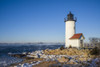 USA, Massachusetts, Cape Ann, Annisquam. Annisquam Lighthouse, winter Poster Print by Walter Bibikow - Item # VARPDDUS22WBI3021