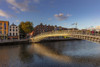 Historic Ha'penny walking bridge over the River Liffey in Dublin, Ireland Poster Print by Chuck Haney - Item # VARPDDEU15CHA0026