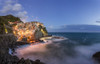 Italy, Cinque Terre, Manarola. Hilltop town and stormy ocean at sunset.  Poster Print by Jaynes Gallery - Item # VARPDDEU16BJY0316