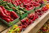 Canada, Quebec, Montreal. Little Italy, Marche Jean Talon Market, peppers Poster Print by Walter Bibikow - Item # VARPDDCN10WBI0418