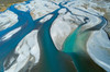 Braids of Rakaia River, near Rakaia, Mid Canterbury, South Island, New Zealand Poster Print by David Wall (24 x 18) # AU03DWA0786