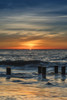 USA, New Jersey, Cape May National Seashore. Sunrise on winter shoreline.  Poster Print by Jaynes Gallery - Item # VARPDDUS31BJY0036