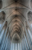 Iceland, Reykjavik, ribbed vaults in the modern Cathedral of Hallgrimskirkja Poster Print by Mark Williford (18 x 24) # EU14MWI0046