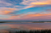 Sunset clouds reflection at Medicine Lake National Wildlife Refuge, Montana, USA Poster Print by Chuck Haney (24 x 18) # US27CHA4345