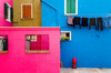 Italy, Burano Colorful house walls Credit as: Jim Nilsen / Jaynes Gallery Poster Print by Jaynes Gallery (24 x 18) # EU16BJY0424