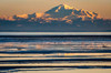 Canada, British Columbia Boundary Bay, Mount Baker from the shoreline at sunset Poster Print by Yuri Choufour (24 x 18) # CN02YCH0017