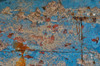 Old wooden fishing boat out of water, detail of paint Crescent City, California Poster Print by Darrell Gulin (24 x 18) # US05DGU0232