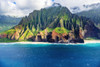 Kalalau Beach on the Na Pali Coast, Coast Wilderness State Park, Kauai, Hawaii, USA. Poster Print by Russ Bishop - Item # VARPDDUS12RBS0529