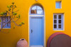 Greece, Thira Colorful house exterior Credit as: Jim Nilsen / Jaynes Gallery Poster Print by Jaynes Gallery (24 x 18) # EU12BJY0054