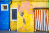Italy, Burano Weathered house exterior Credit as: Jim Nilsen / Jaynes Gallery Poster Print by Jaynes Gallery (24 x 18) # EU16BJY0434