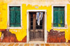 Italy, Burano Weathered house exterior Credit as: Jim Nilsen / Jaynes Gallery Poster Print by Jaynes Gallery (24 x 18) # EU16BJY0440