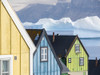 Small town of Uummannaq and glaciated Nuussuaq Peninsula in the background. Greenland  Poster Print by Martin Zwick - Item # VARPDDGR01MZW0786