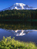 USA, Washington, Mt. Rainier National Park. Clouds on Mt Rainier and Reflection Lake. Poster Print by Jaynes Gallery - Item # VARPDDUS48BJY1052