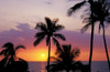 Sunset over the Pacific Ocean at Hapuna Beach, Kohala Coast, The Big Island, Hawaii, USA. Poster Print by Russ Bishop - Item # VARPDDUS12RBS0492