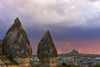 Rock formation and village in Goreme at sunset, Cappadocia (UNESCO World Heritage Site), Turkey Poster Print by Keren Su - Item # VARPDDAS37KSU0100