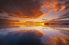 Canada, Ontario, Pakwash Lake Provincial Park. Clouds reflected in Pakwash Lake at sunset. Poster Print by Jaynes Gallery - Item # VARPDDCN08BJY0213